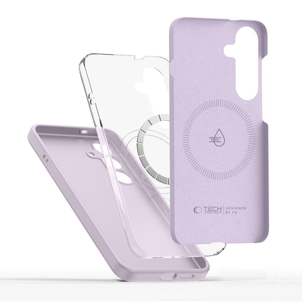 Tech-Protect Tech-Protect Galaxy S25 Skal MagSafe Liquid Silicone Mauve - Teknikhallen.se