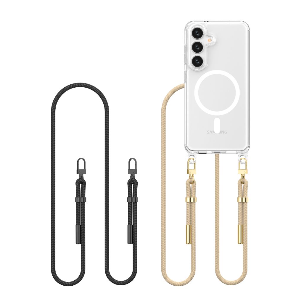 Tech-Protect Tech-Protect Galaxy S25 Skal MagSafe FlexAir Chain Svart/Taupe - Teknikhallen.se