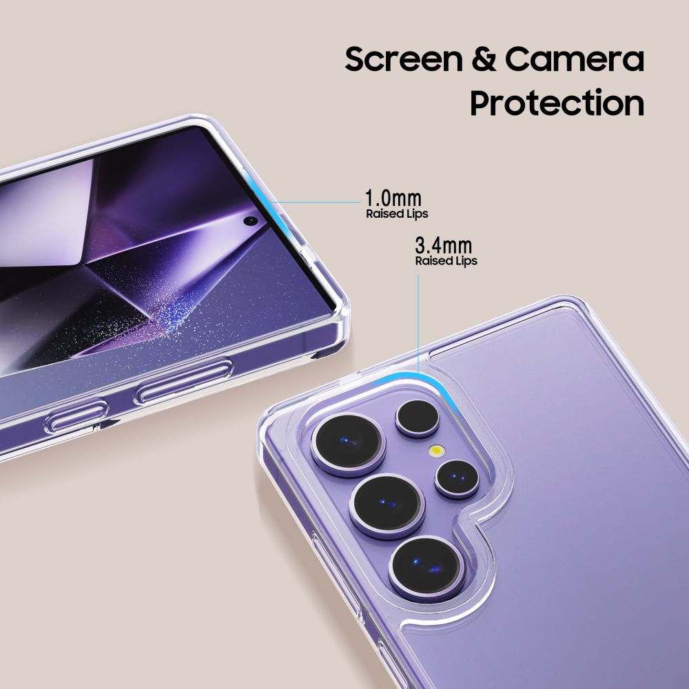 Tech-Protect Tech-Protect Galaxy S25 Ultra Skal FlexAir Hybrid Transparent - Teknikhallen.se