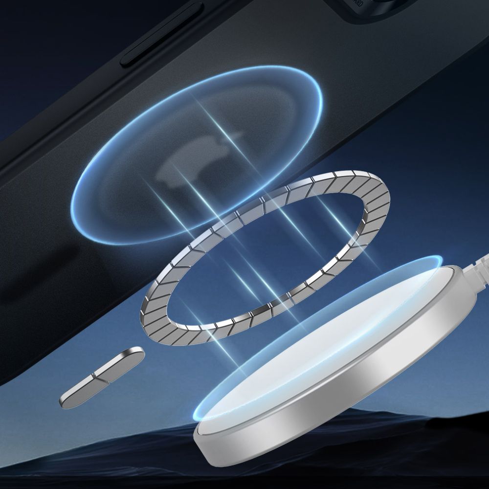 ESR ESR iPhone 16e Skal MagSafe CH HaloLock Frostad Svart - Teknikhallen.se