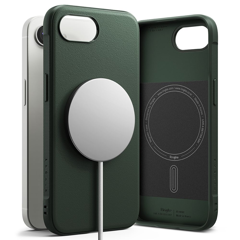 Ringke Ringke iPhone 16e Skal MagSafe Onyx Mörk Grön - Teknikhallen.se