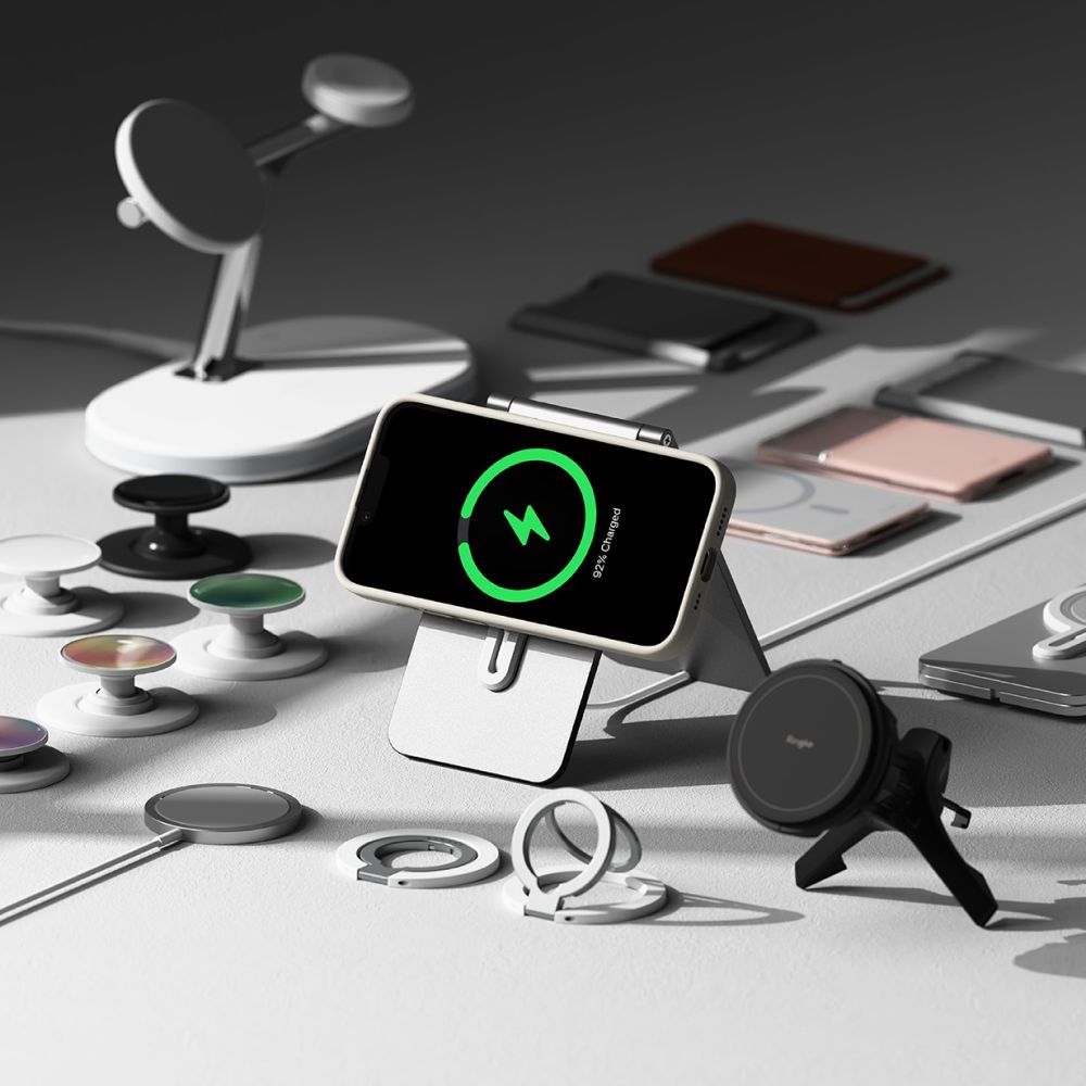 Ringke Ringke iPhone 16e Skal MagSafe Silikon Stone - Teknikhallen.se