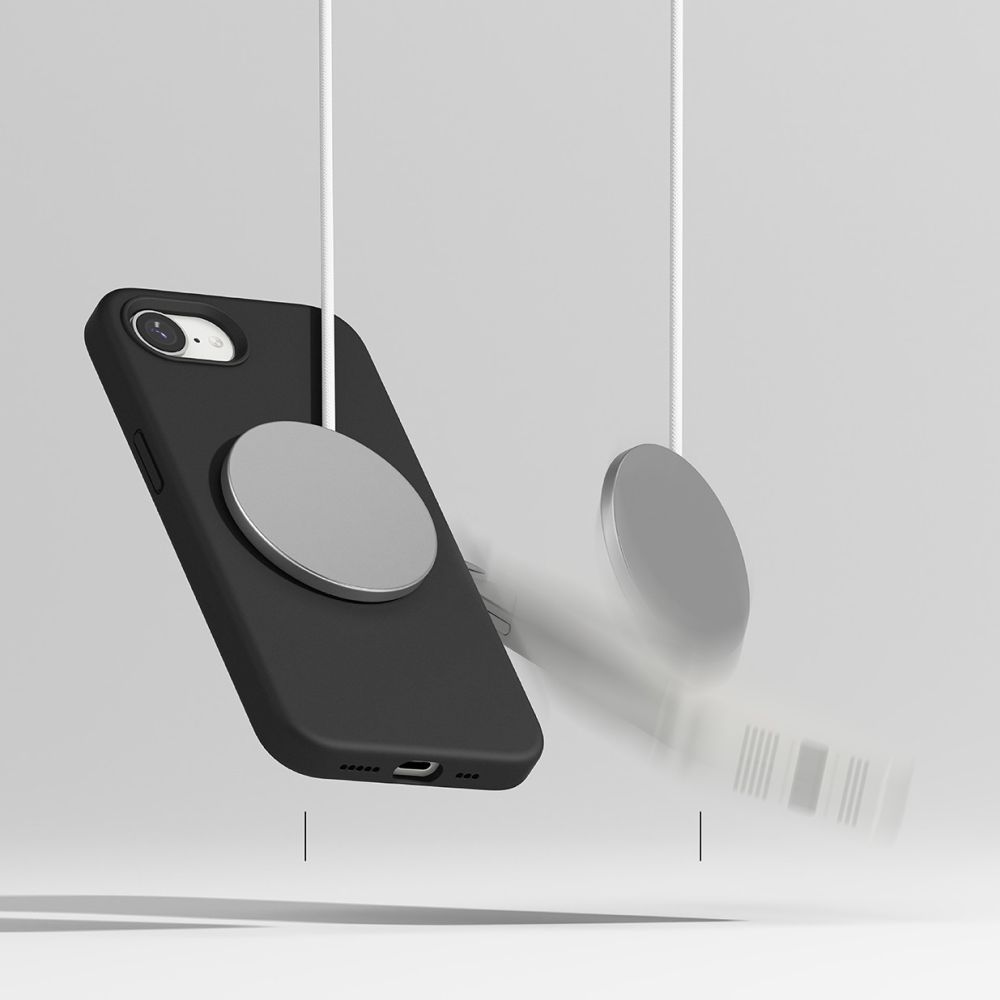 Ringke Ringke iPhone 16e Skal MagSafe Silikon Svart - Teknikhallen.se