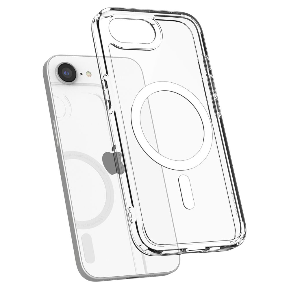 Spigen Spigen iPhone 16e Skal MagSafe Mag Ultra Hybrid Vit - Teknikhallen.se