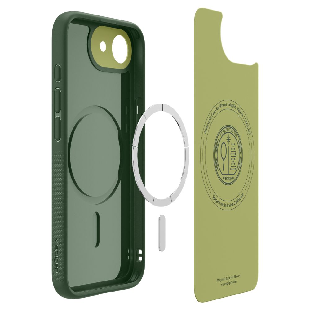 Spigen Spigen iPhone 16e Skal MagSafe Mag NanoPop Avo Green - Teknikhallen.se
