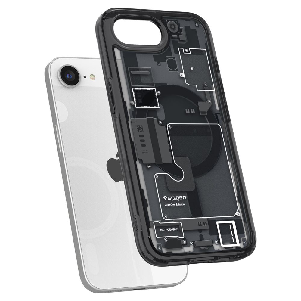Spigen Spigen iPhone 16e Skal MagSafe Ultra Hybrid Zero One Svart - Teknikhallen.se