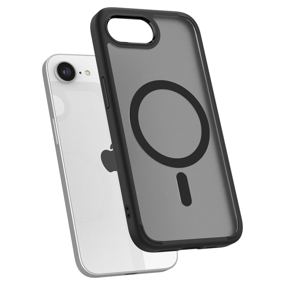 Spigen Spigen iPhone 16e Skal MagSafe Ultra Hybrid Frost Black - Teknikhallen.se