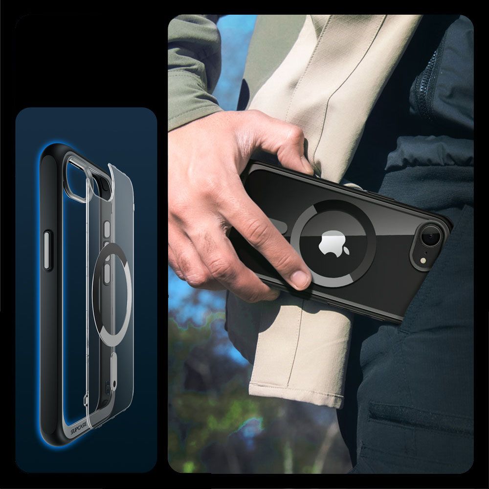 Supcase Supcase iPhone 16e Skal MagSafe Unicorn Beetle Svart - Teknikhallen.se