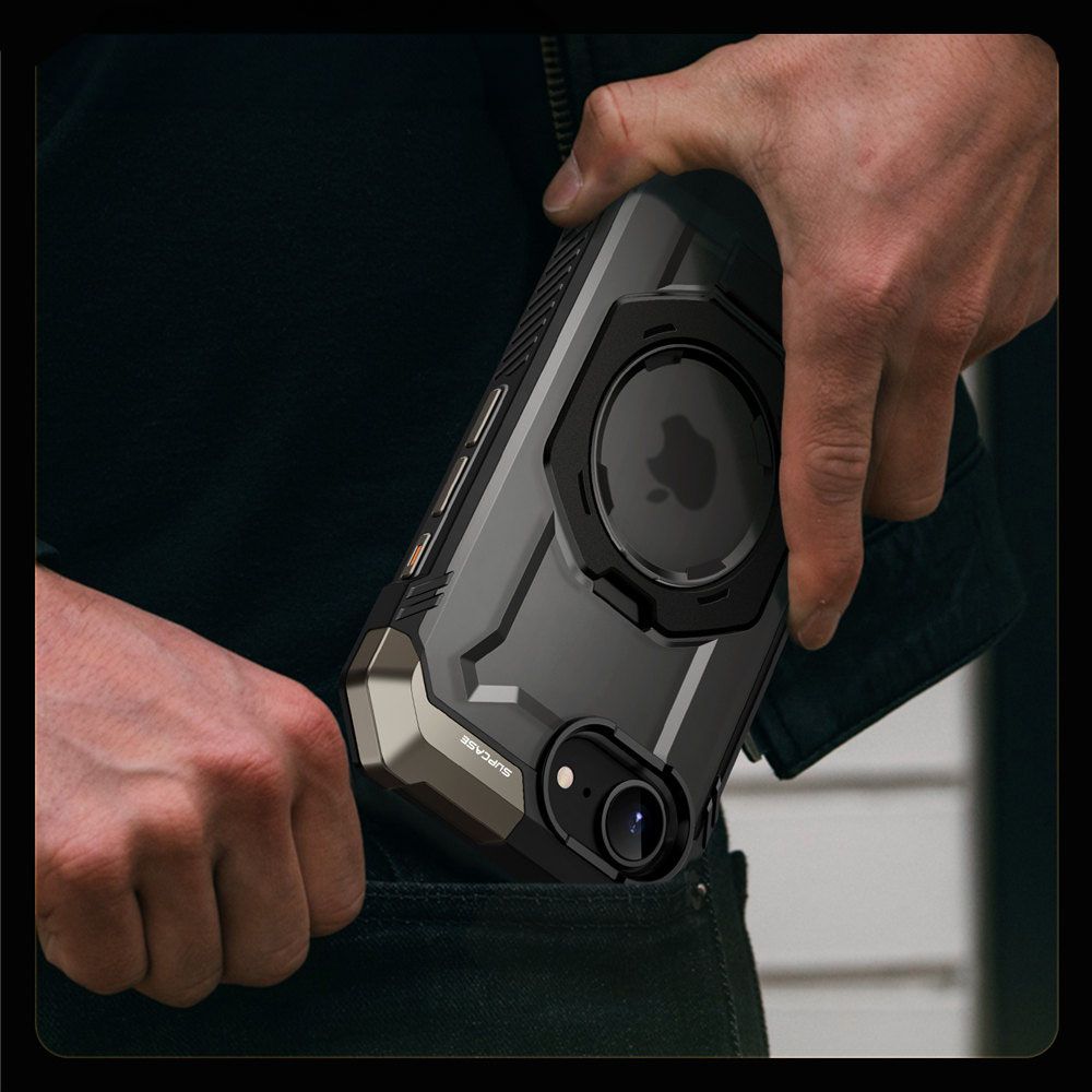 Supcase Supcase iPhone 16e Skal MagSafe UB Grip Svart - Teknikhallen.se
