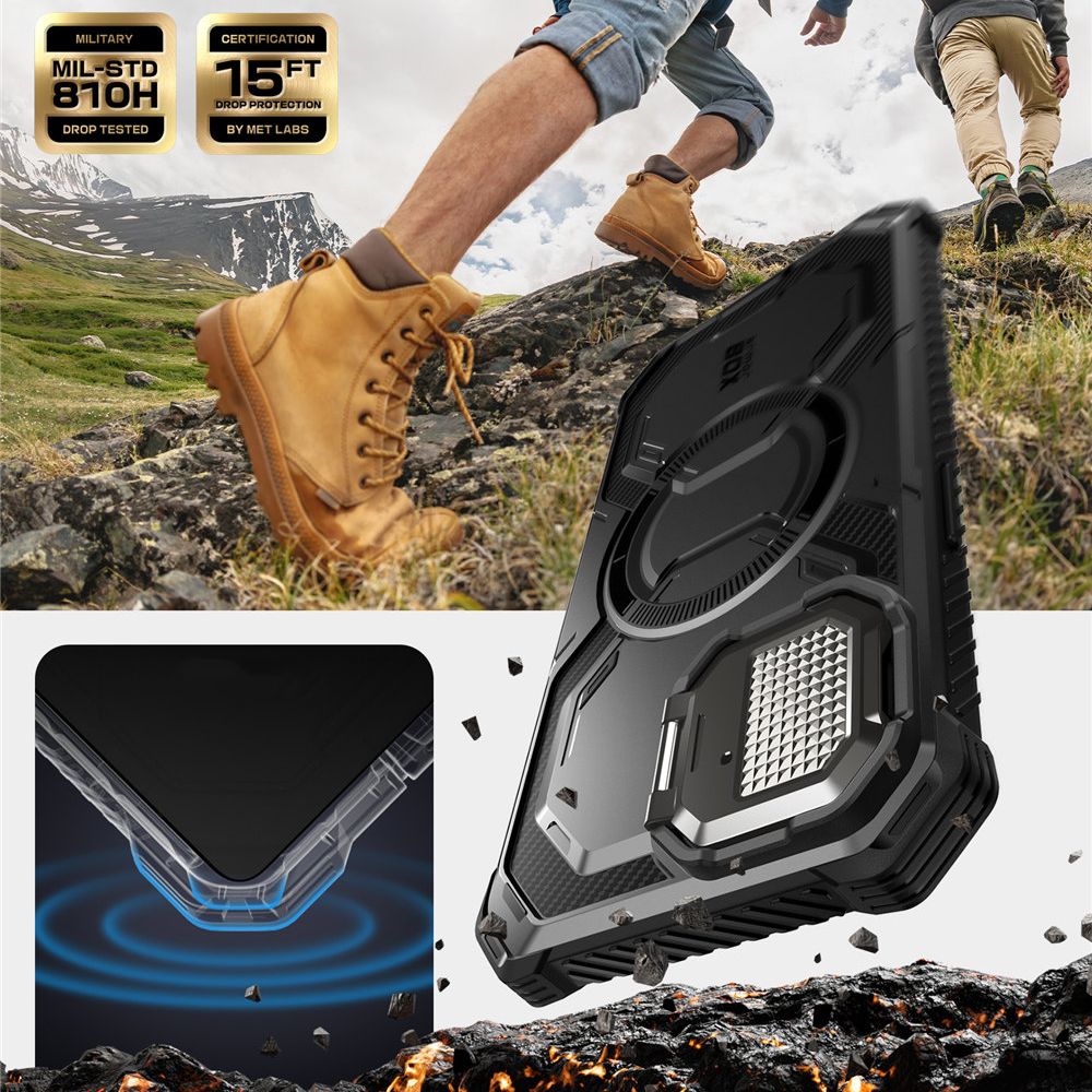 Supcase Supcase iPhone 16e Skal MagSafe Iblsn ArmorBox Svart - Teknikhallen.se