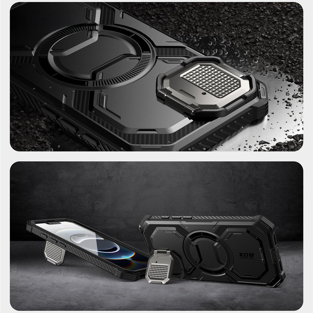 Supcase Supcase iPhone 16e Skal MagSafe Iblsn ArmorBox Svart - Teknikhallen.se