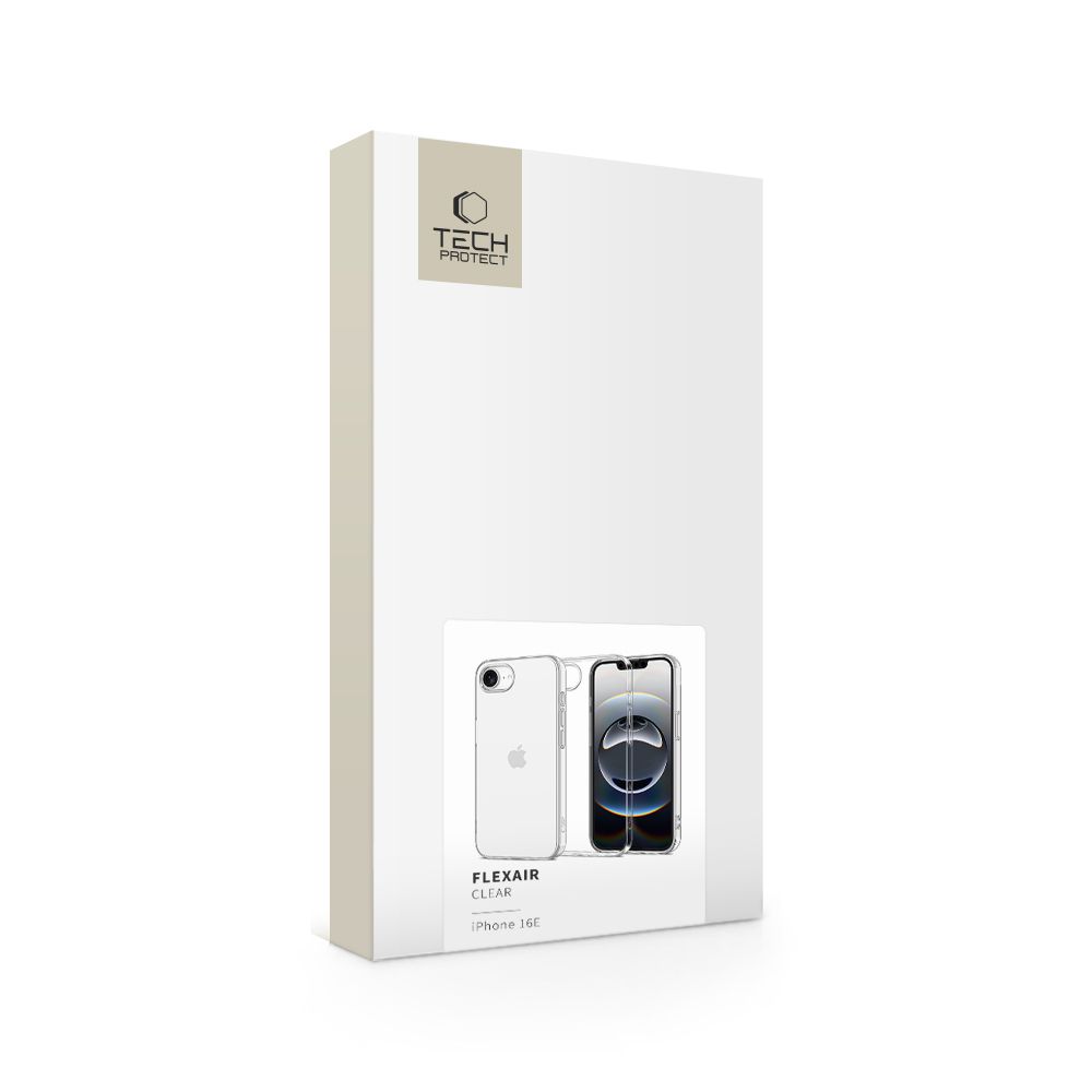 Tech-Protect Tech-Protect iPhone 16e Skal FlexAir Transparent - Teknikhallen.se