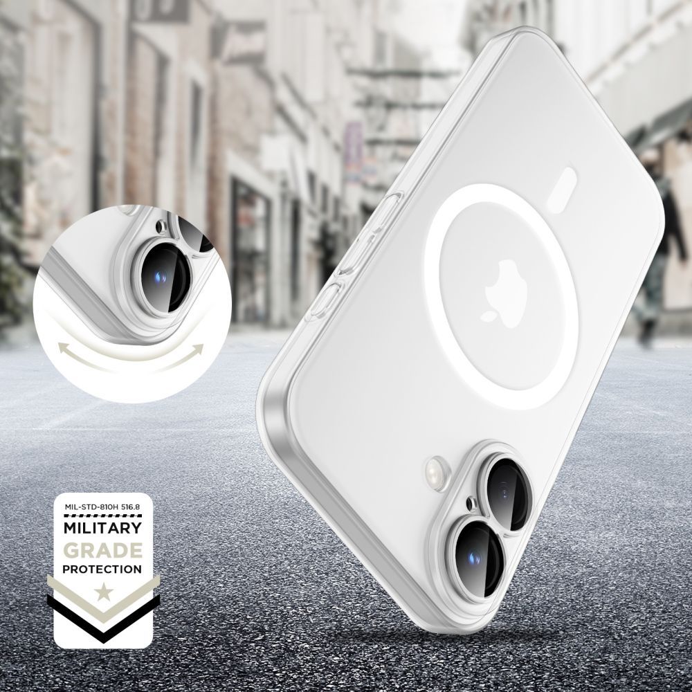 Tech-Protect Tech-Protect iPhone 16e Skal MagSafe MagSlim Matte Ice - Teknikhallen.se