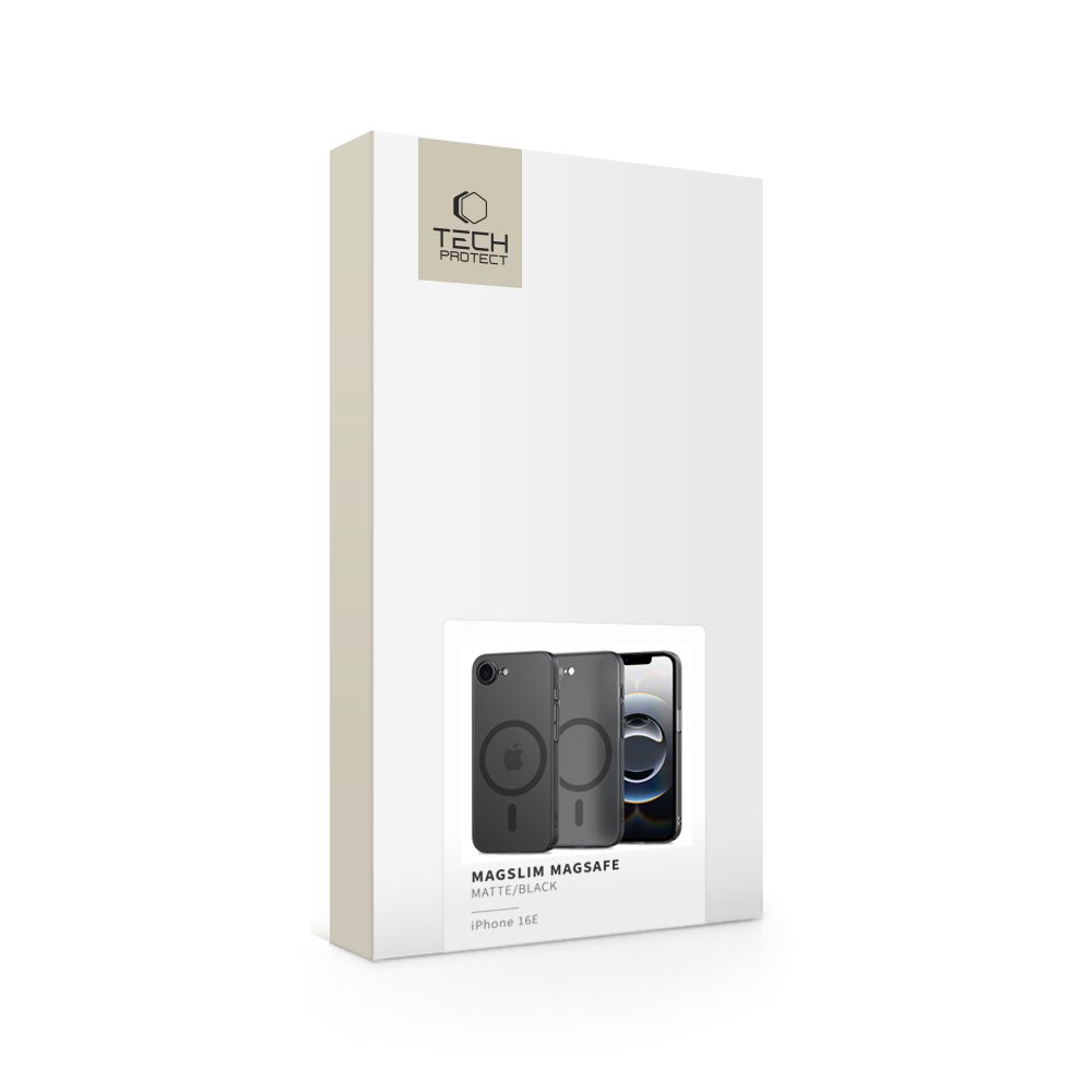 Tech-Protect Tech-Protect iPhone 16e Skal MagSafe MagSlim Matte Black - Teknikhallen.se