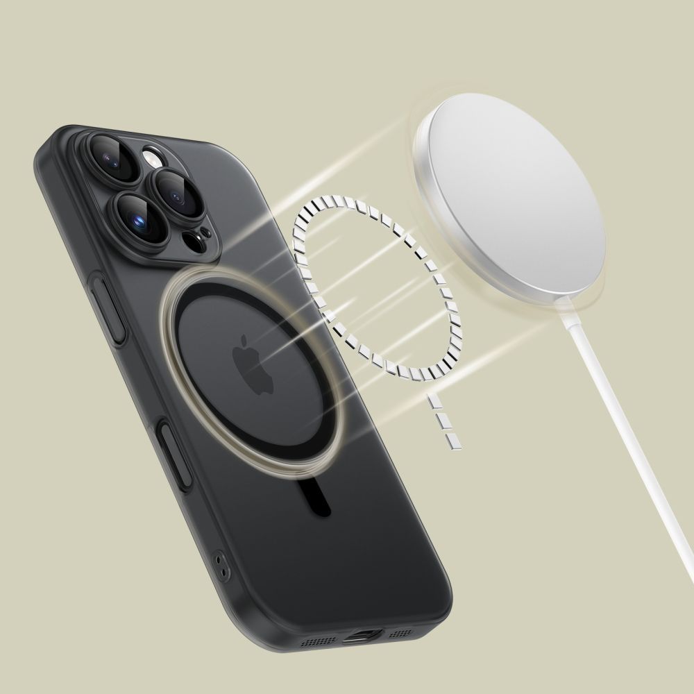 Tech-Protect Tech-Protect iPhone 16e Skal MagSafe MagSlim Matte Black - Teknikhallen.se