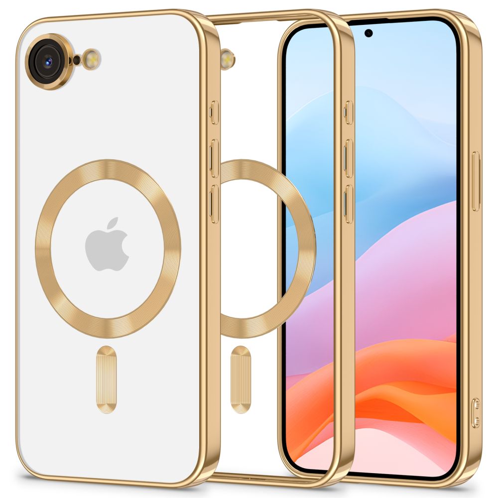 Tech-Protect Tech-Protect iPhone 16e Skal MagSafe MagFlex Shiny Gold - Teknikhallen.se