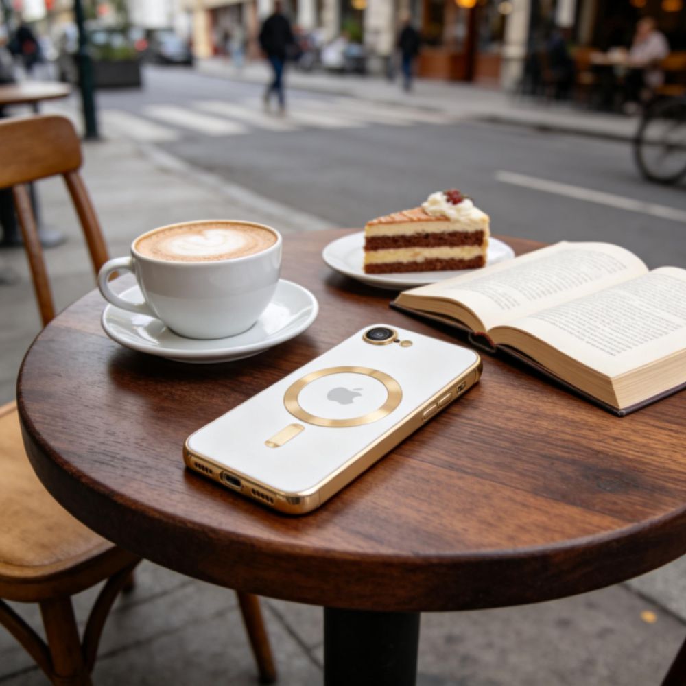 Tech-Protect Tech-Protect iPhone 16e Skal MagSafe MagFlex Shiny Gold - Teknikhallen.se