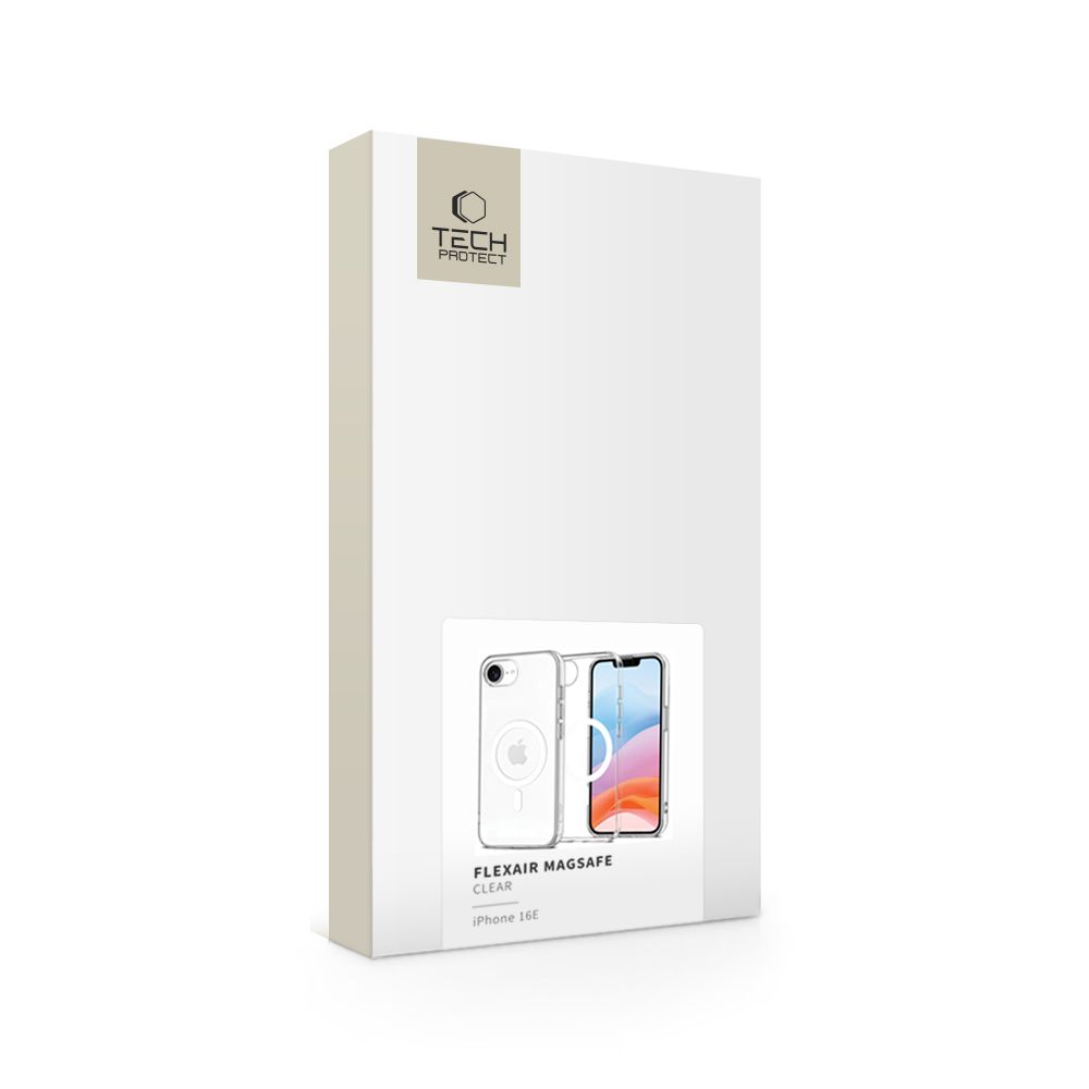 Tech-Protect Tech-Protect iPhone 16e Skal MagSafe FlexAir Transparent - Teknikhallen.se