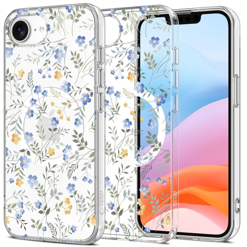 Tech-Protect Tech-Protect iPhone 16e Skal MagSafe FlexAir Spring Flowers - Teknikhallen.se
