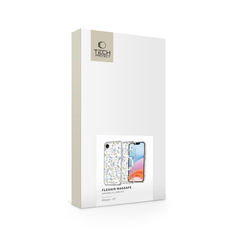 Tech-Protect Tech-Protect iPhone 16e Skal MagSafe FlexAir Spring Flowers - Teknikhallen.se