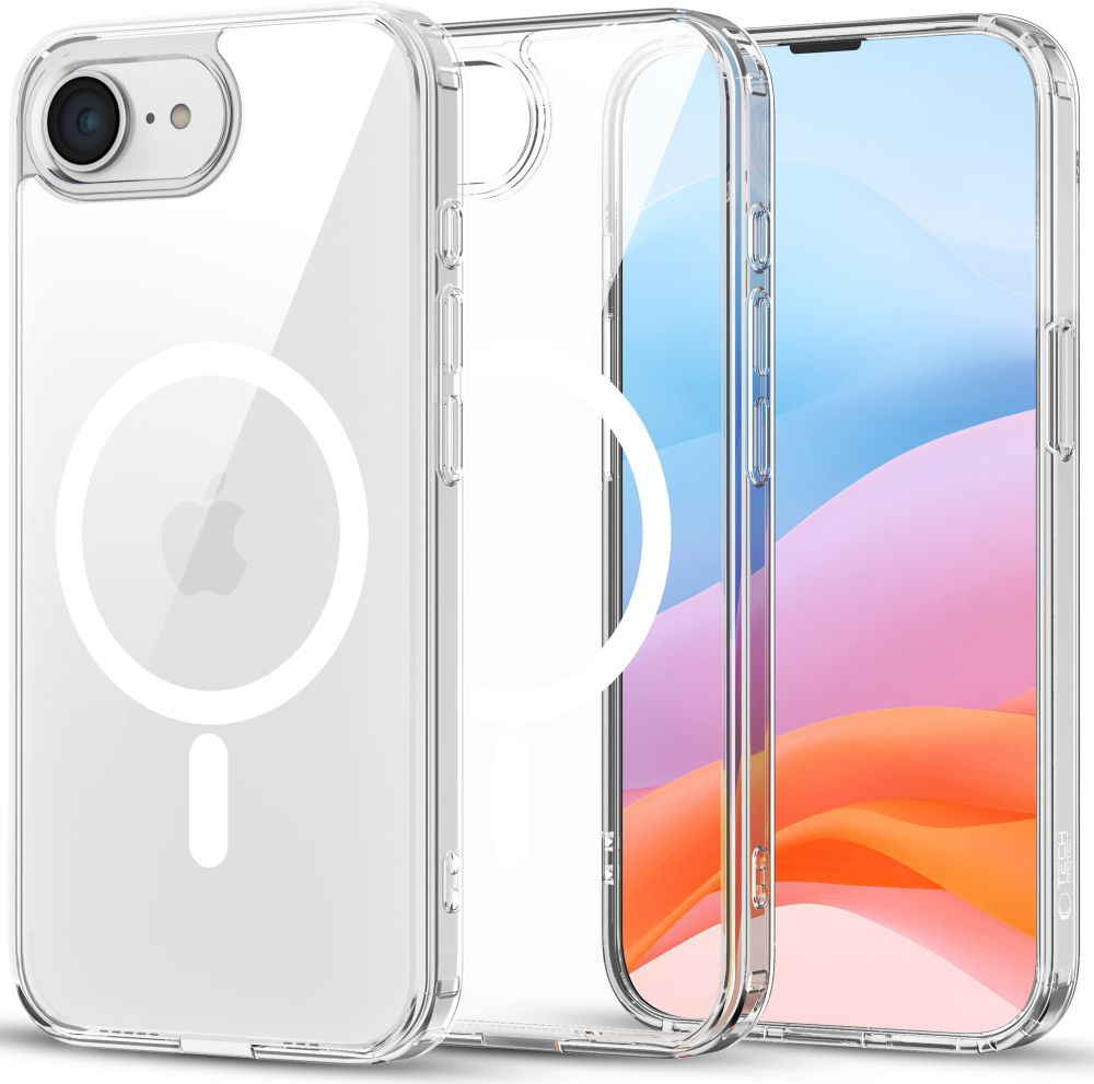 Tech-Protect Tech-Protect iPhone 16e Skal MagSafe FlexAir Hybrid Transparent - Teknikhallen.se