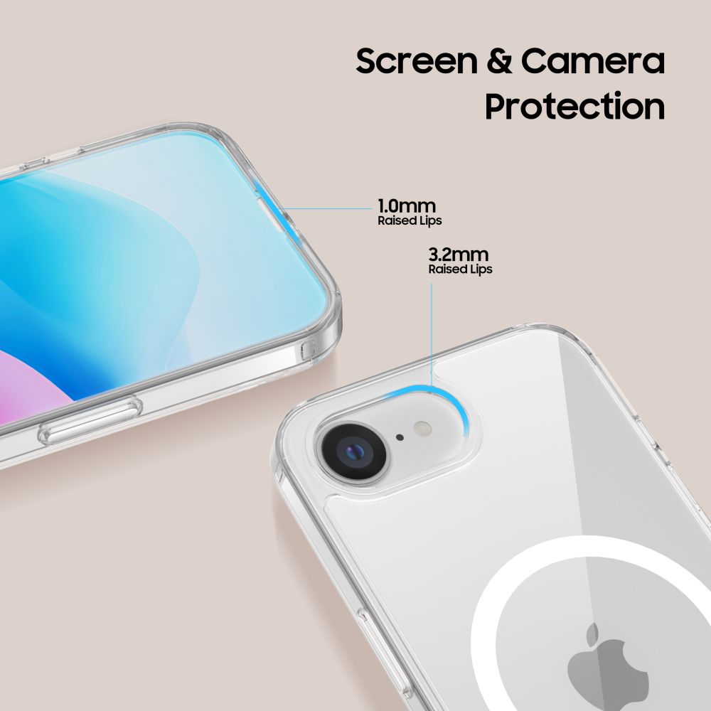 Tech-Protect Tech-Protect iPhone 16e Skal MagSafe FlexAir Hybrid Transparent - Teknikhallen.se