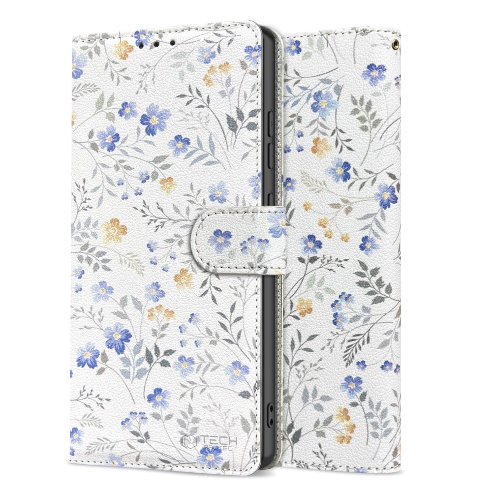 Tech-Protect Tech-Protect iPhone 16e Fodral Läder Spring Flowers - Teknikhallen.se