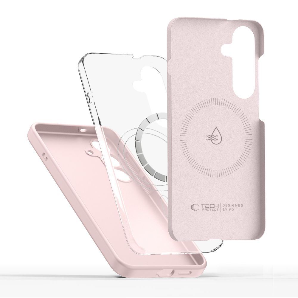 Tech-Protect Tech-Protect iPhone 16e Skal MagSafe Liquid Silicone Pink Pearl - Teknikhallen.se