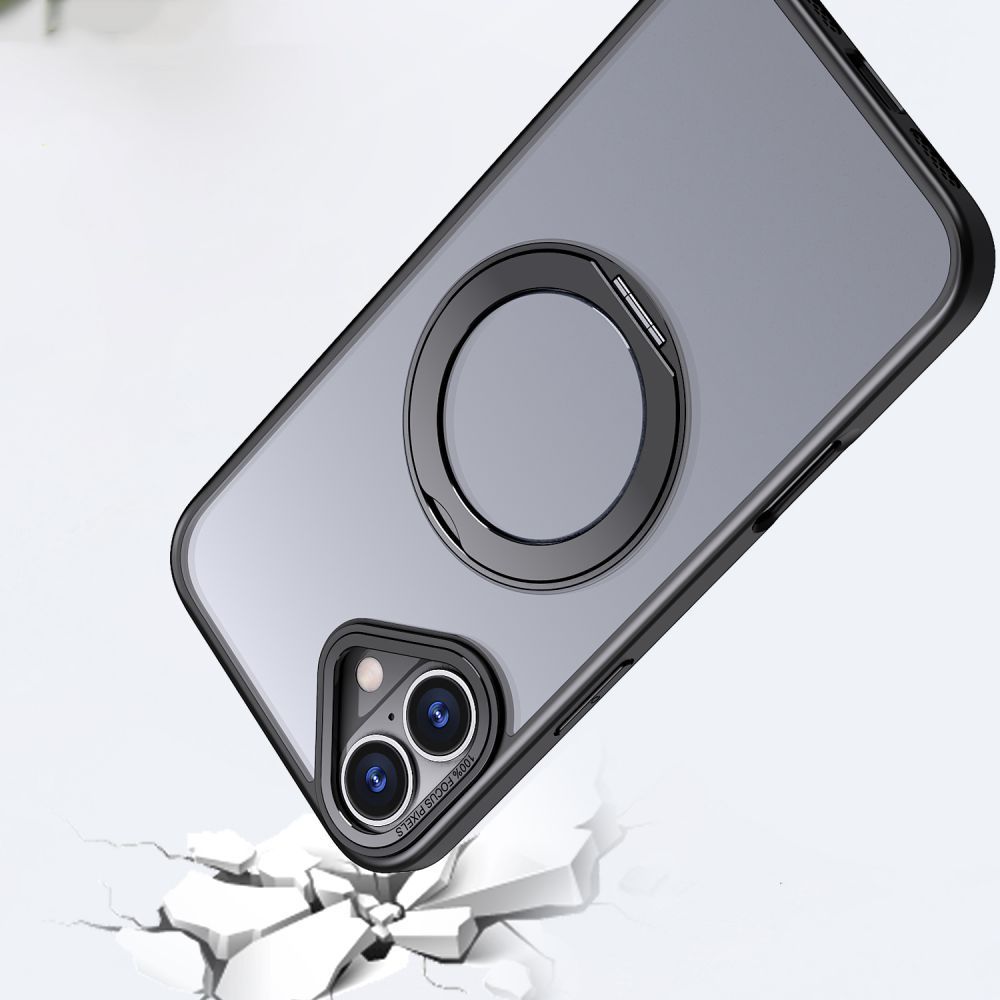 Tech-Protect Tech-Protect iPhone 16e Skal MagSafe MagRing Matt Svart - Teknikhallen.se