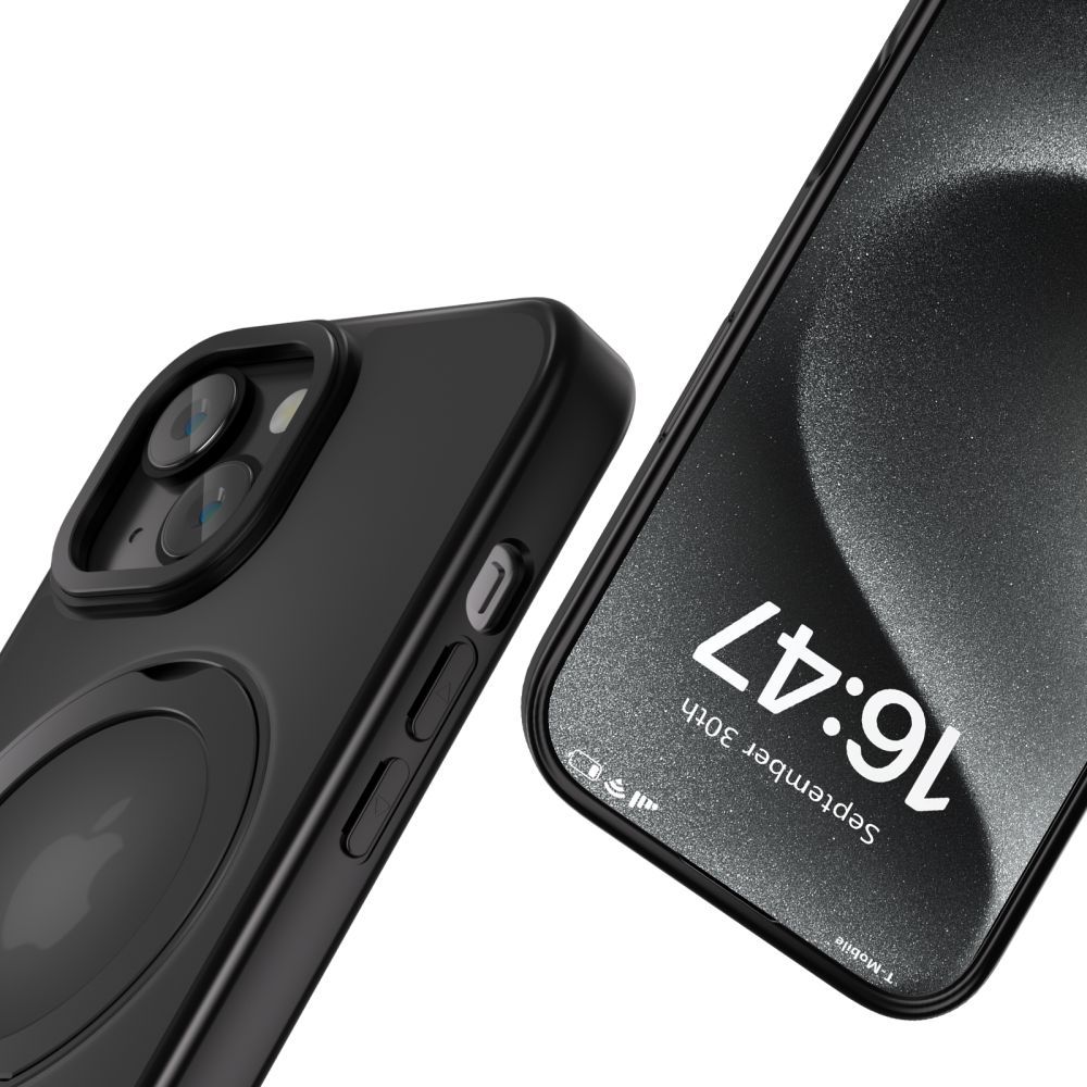 Tech-Protect Tech-Protect iPhone 16e Skal MagSafe MagRing Matt Svart - Teknikhallen.se