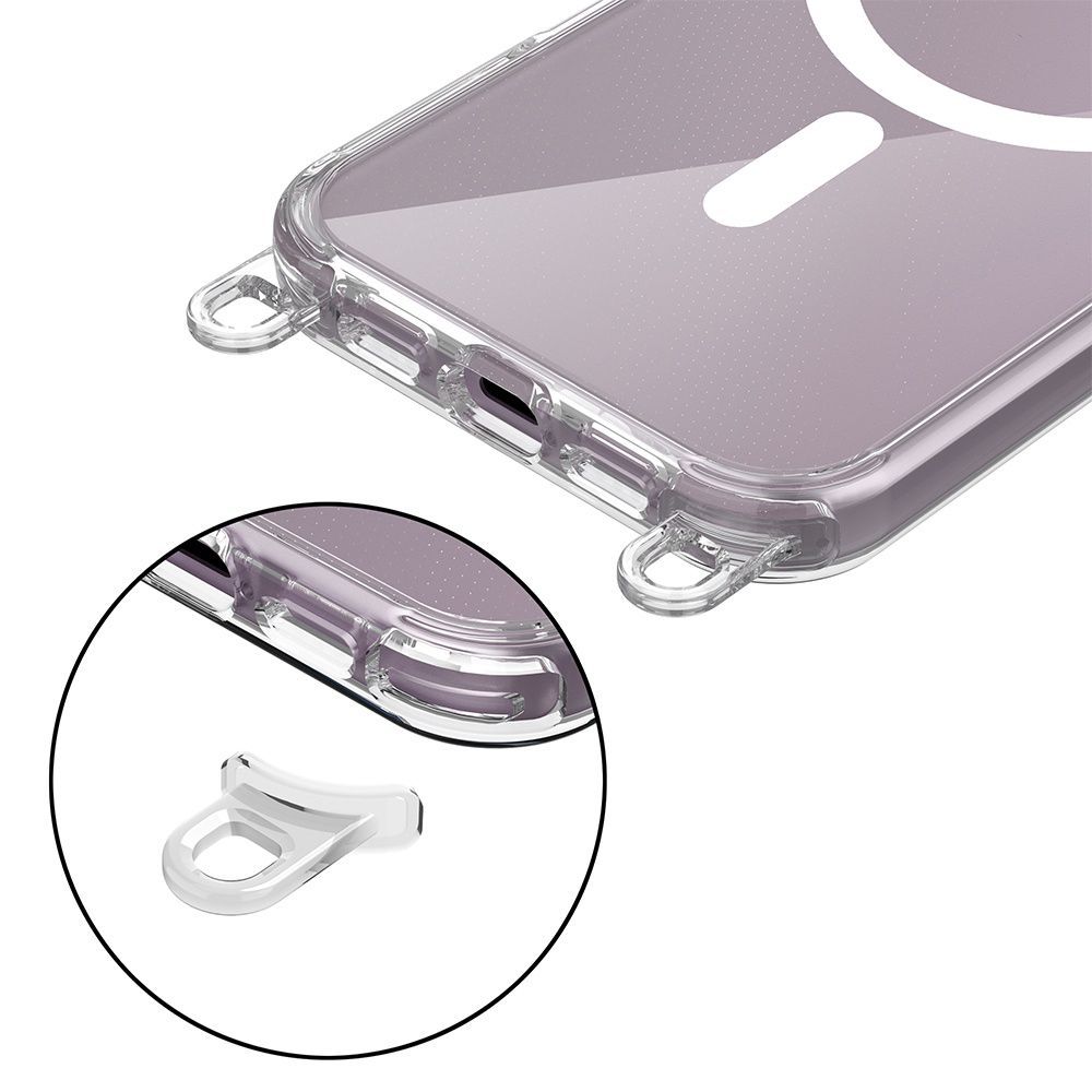 Tech-Protect Tech-Protect iPhone 16e Skal MagSafe FlexAir Chain Svart/Taupe - Teknikhallen.se