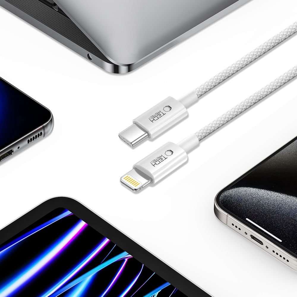 Tech-Protect Tech-Protect 1m 27W/3A PD Lightning-USB-C Kabel UltraBoost - Teknikhallen.se