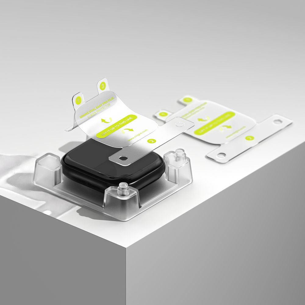 Ringke Ringke Apple Watch 11/10 46 mm 2-PACK Skärmskydd DualEasy - Teknikhallen.se