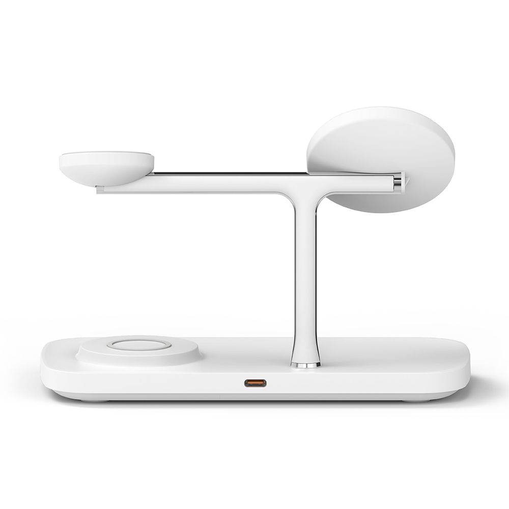 Ringke Ringke Qi2 3in1 Trådlös Magnetisk MagSafe Laddare Vit - Teknikhallen.se
