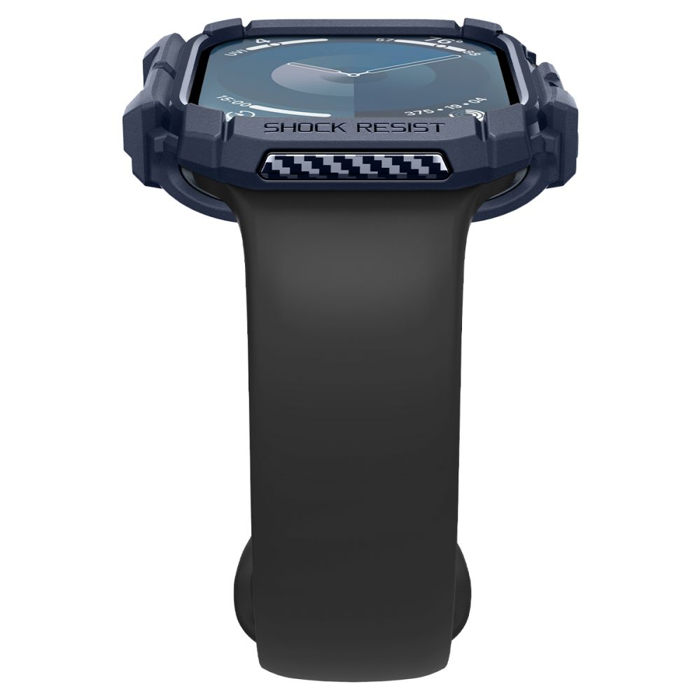 Spigen Spigen Apple Watch 11/10 46 mm Skal Rugged Armor Navy Blue - Teknikhallen.se