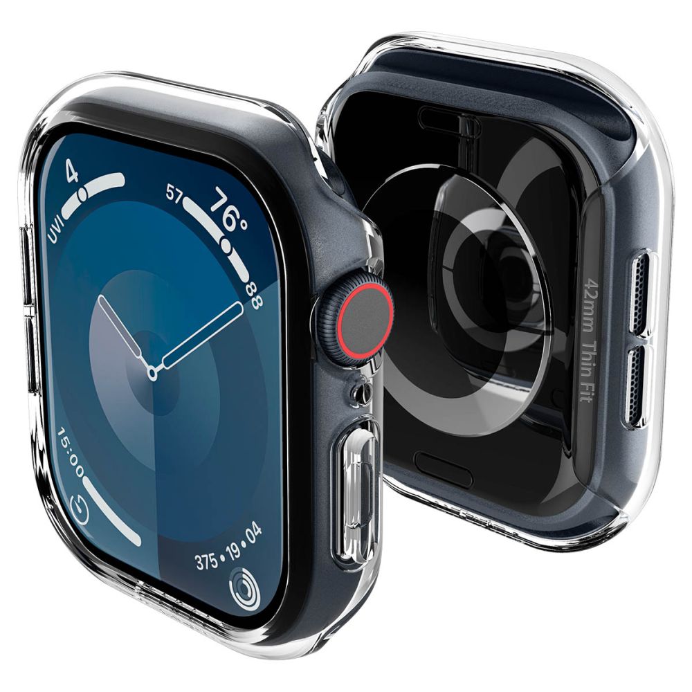 Spigen Spigen Apple Watch 10 42 mm Skal Thin Fit Transparent - Teknikhallen.se