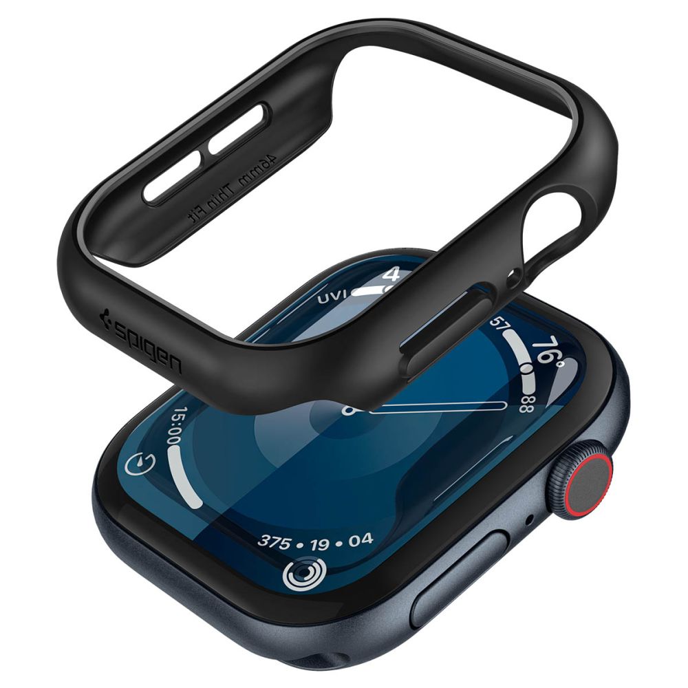 Spigen Spigen Apple Watch 11/10 46 mm Skal Thin Fit Svart - Teknikhallen.se