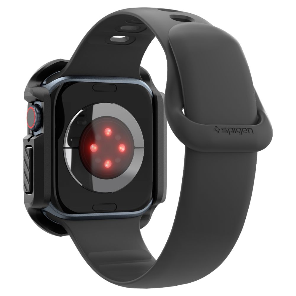 Spigen Spigen Apple Watch 11/10 46 mm Skal Tough Armor Svart - Teknikhallen.se
