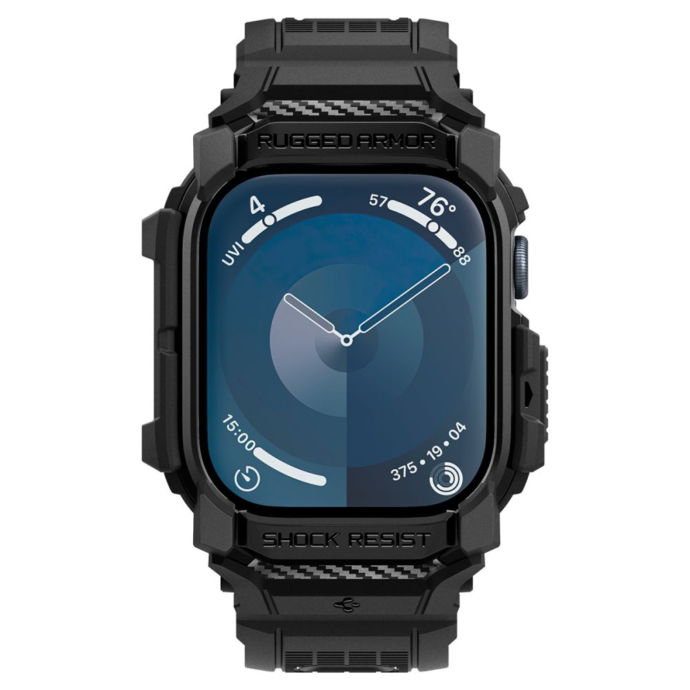 Spigen Spigen Apple Watch 11/10 46 mm Skal Rugged Armor 'Pro' Svart - Teknikhallen.se