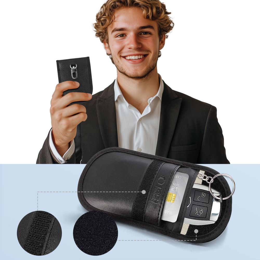 Tech-Protect Tech-Protect RFID Signalblockerande Fodral Svart - Teknikhallen.se