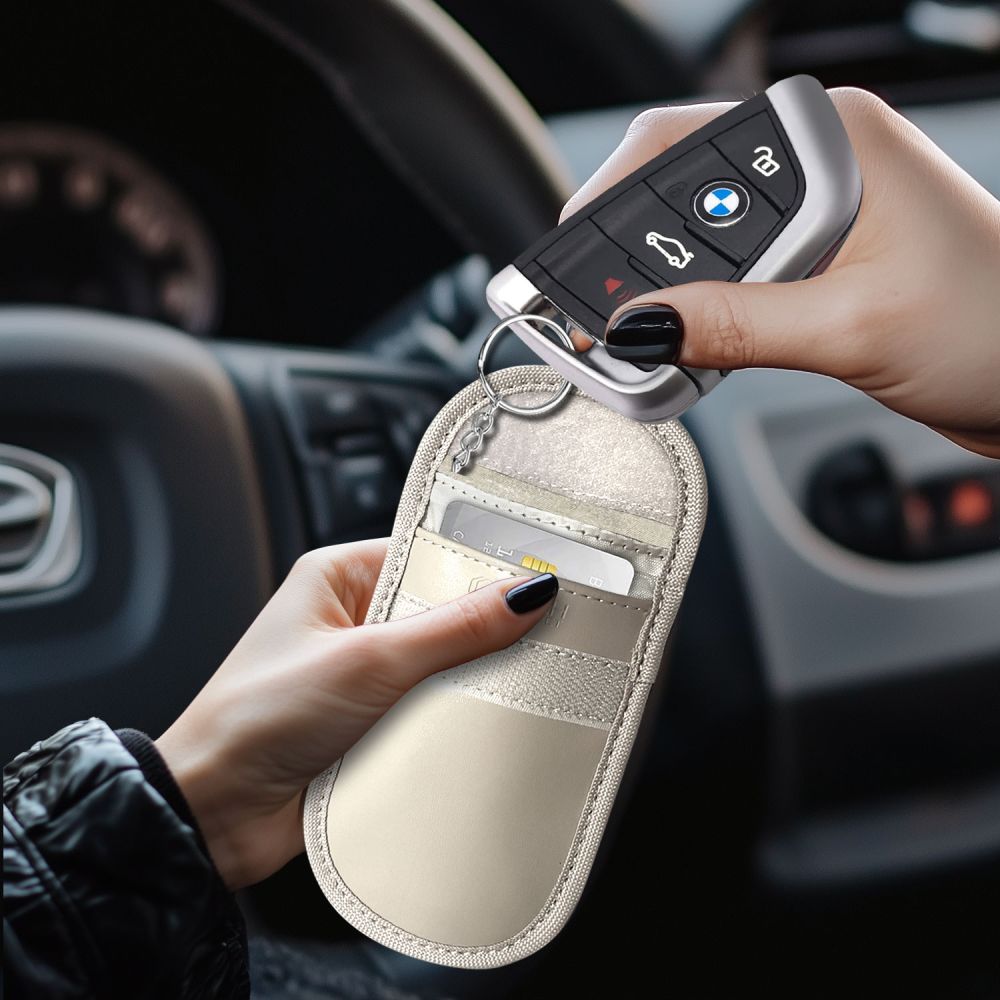 Tech-Protect Tech-Protect RFID Signalblockerande Fodral Caffe Latte - Teknikhallen.se
