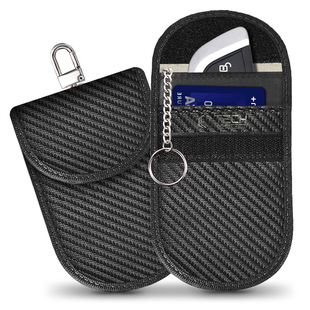 Tech-Protect Tech-Protect RFID Signalblockerande Fodral Kolfiber Textur - Teknikhallen.se