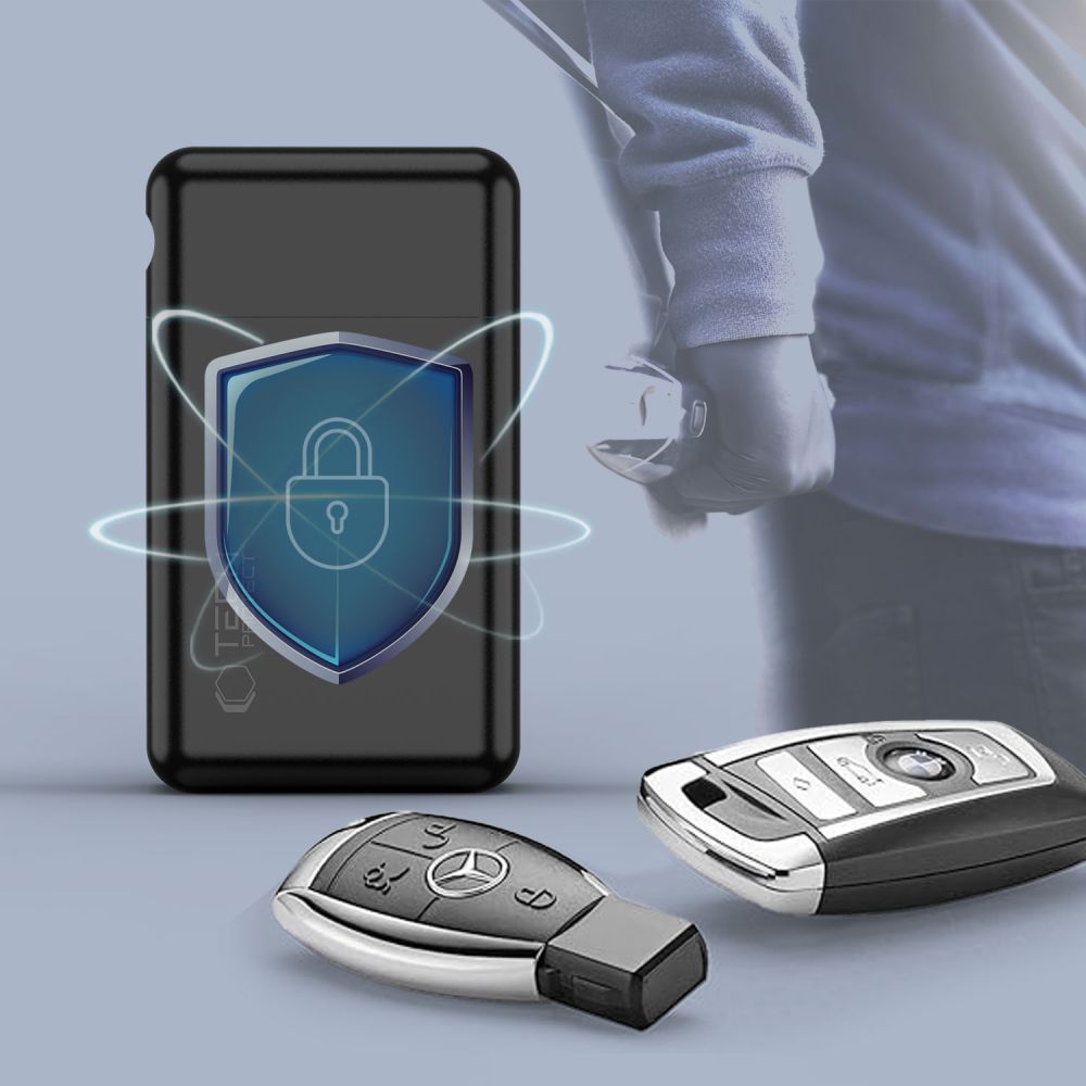 Tech-Protect Tech-Protect RFID Signalblockernade Fodral Metall Svart - Teknikhallen.se