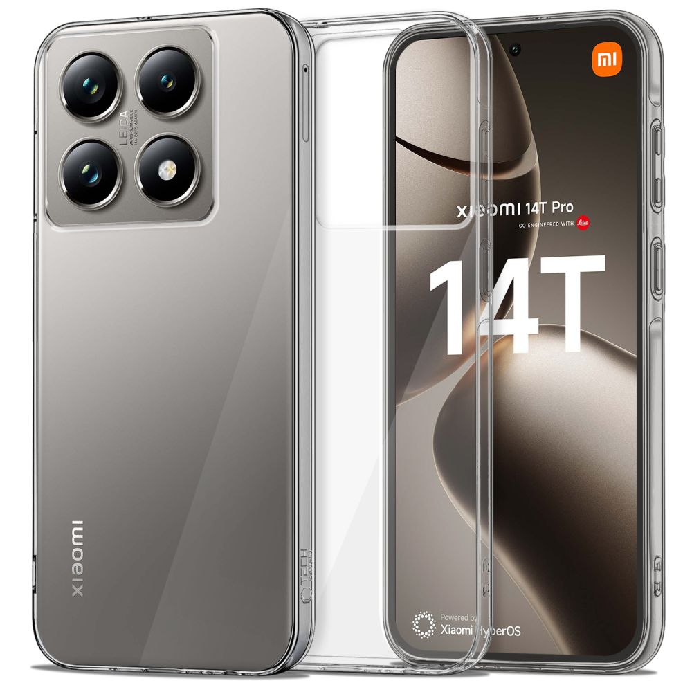 Tech-Protect Tech-Protect Xiaomi 14T Pro Skal FlexAir Hybrid Transparent - Teknikhallen.se