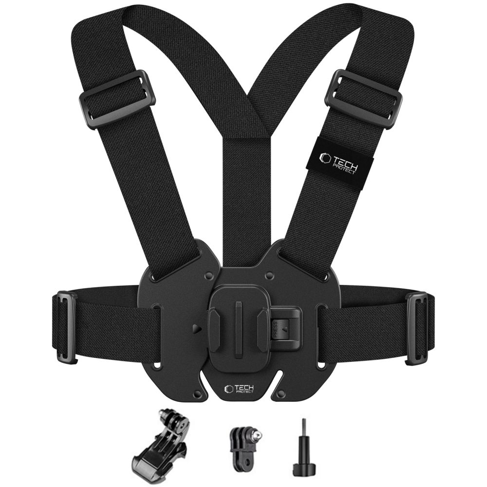 Tech-Protect Tech-Protect Bröstsele För GoPro / DJI Actionkamera Svart - Teknikhallen.se