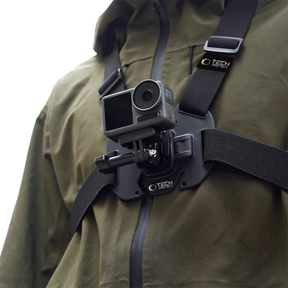 Tech-Protect Tech-Protect Bröstsele För GoPro / DJI Actionkamera Svart - Teknikhallen.se