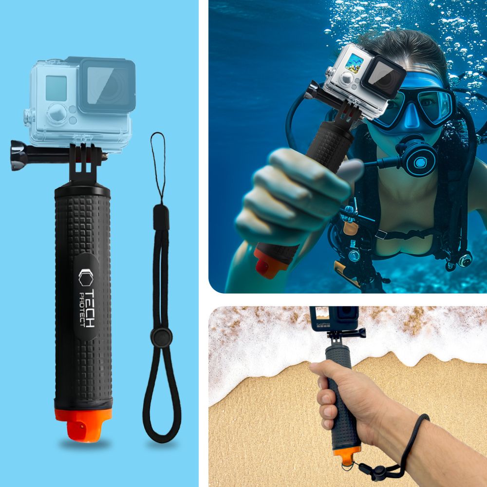 Tech-Protect Tech-Protect Flytande Handtag För GoPro/DJI Actionkamera - Teknikhallen.se