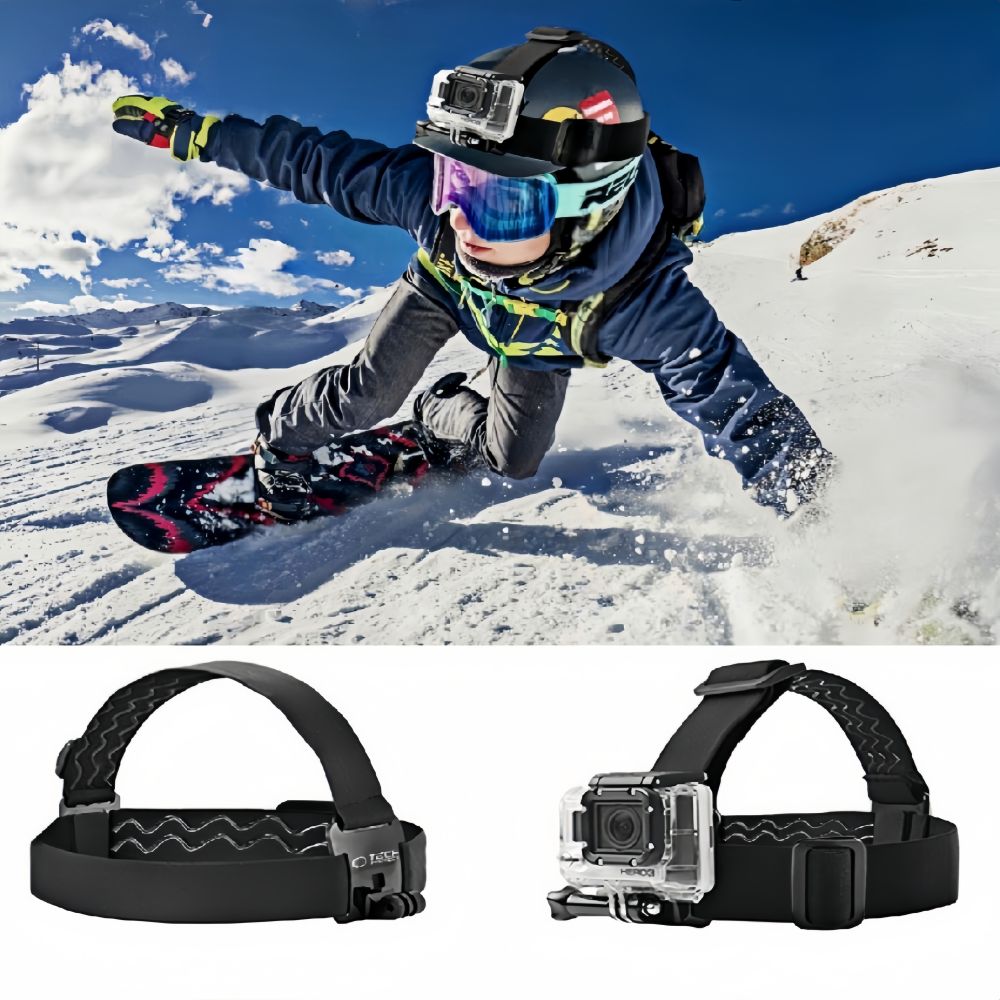 Tech-Protect Tech-Protect Huvudfäste För GoPro / DJI Actionkamera Svart - Teknikhallen.se