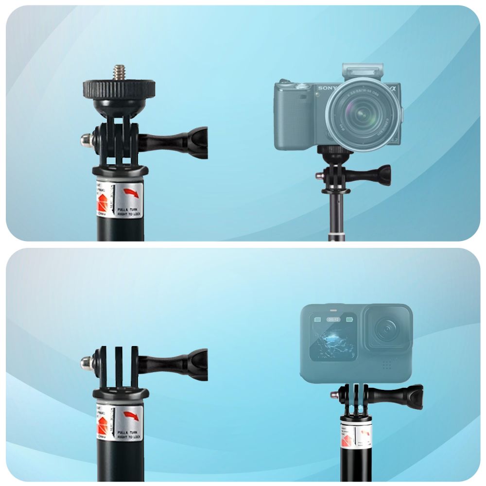 Tech-Protect Tech-Protect Selfiestick För GoPro / DJI Svart - Teknikhallen.se