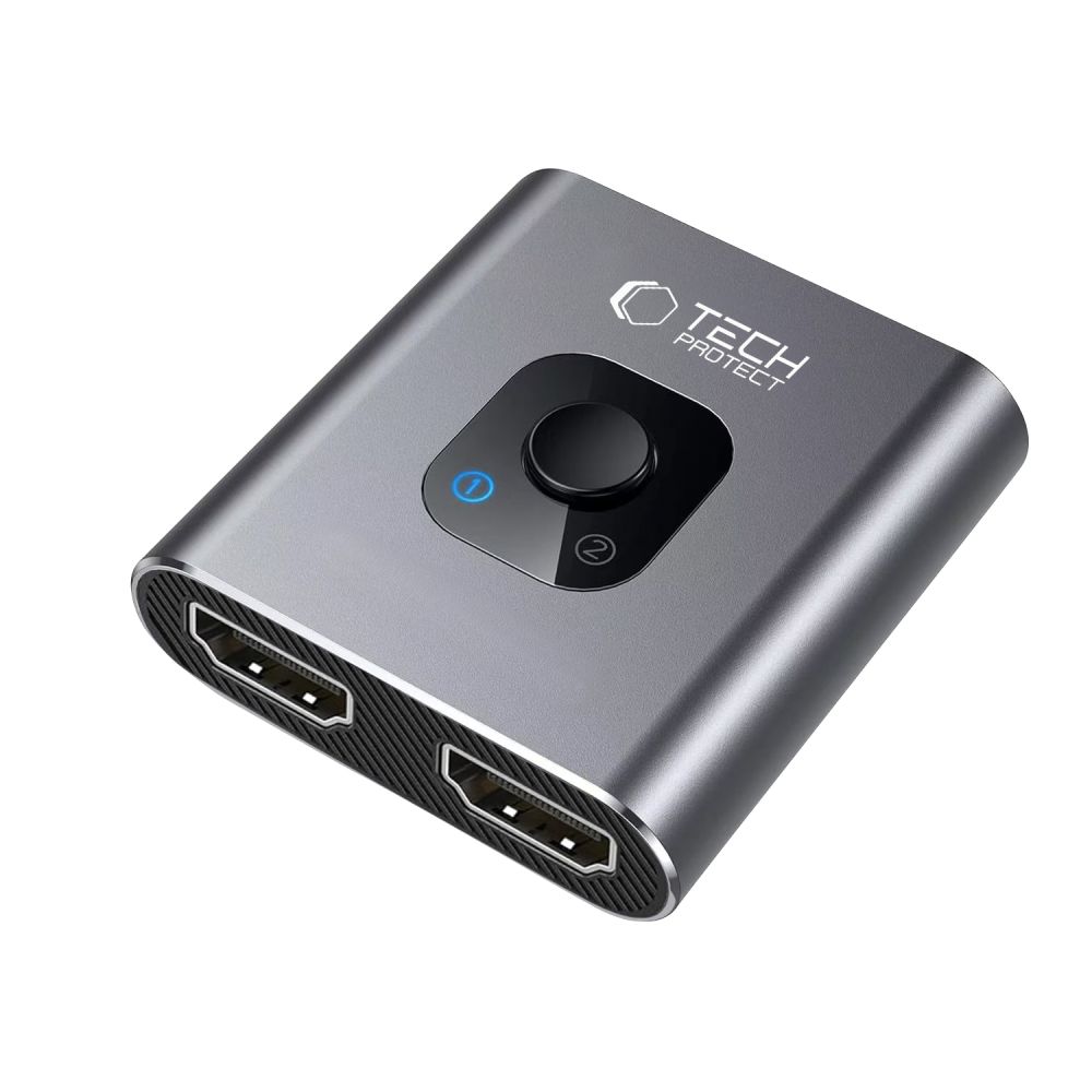 Tech-Protect Tech-Protect 2in1 4K 60Hz HDMI Adapter Grå - Teknikhallen.se